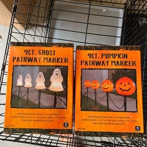 Pumpkin OR Ghost pathway lights!